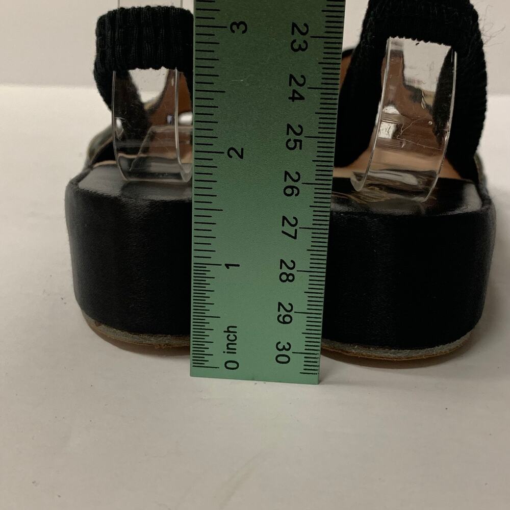 Idlelizers Vintage Black/Gold Sling Back Sandals Women's Size 5 - Picture 8 of 9